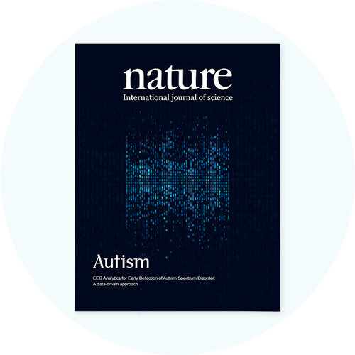 검은색 배경에 nature와 autism의 글이 적힌 책표지